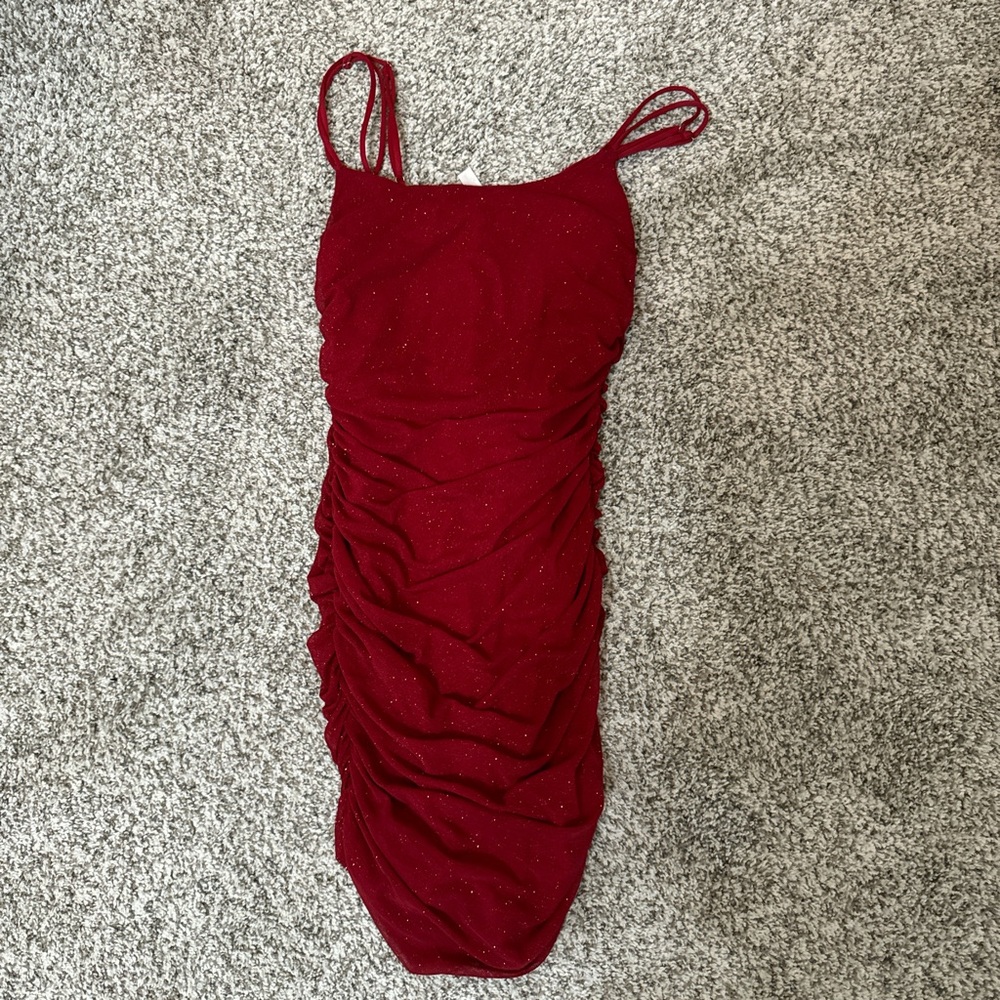 Lucy in the Sky Red sparkle dress OPEN TO OFFERS